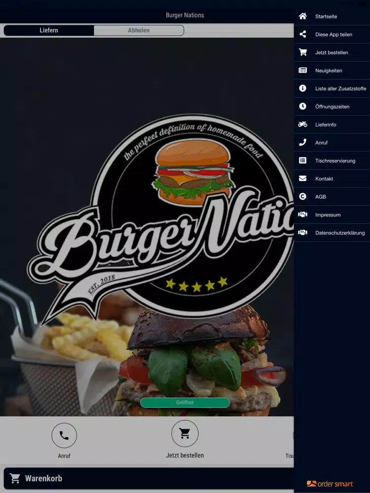 Burger Nations Berlin iPad  スクリーンショット