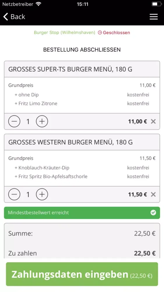 Burger Stop Screenshots