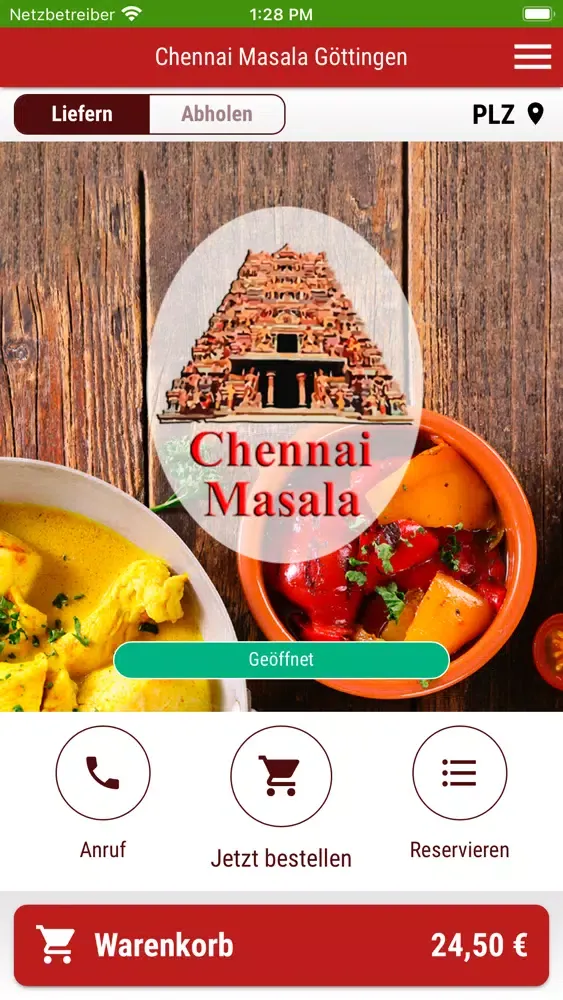 ภาพหน้าจอของ Chennai Masala Göttingen