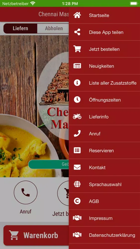 ภาพหน้าจอของ Chennai Masala Göttingen