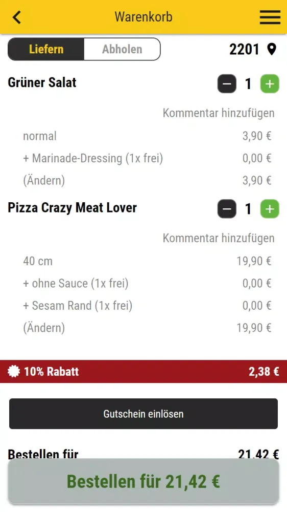 Crazy Pizza Wien Screenshots