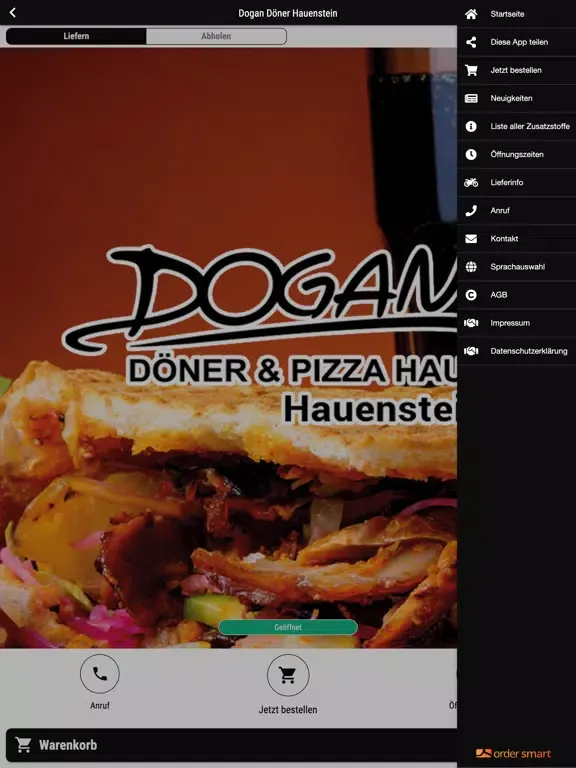 Dogan Döner Hauenstein iPad  स्क्रीनशॉट