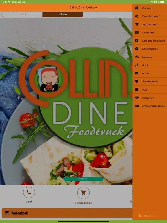 Capturas de pantalla de Colin’s Diner Foodtruck iPad 