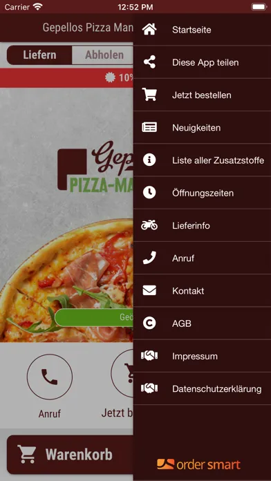 Ảnh chụp màn hình của Gepellos Pizza Manufaktur