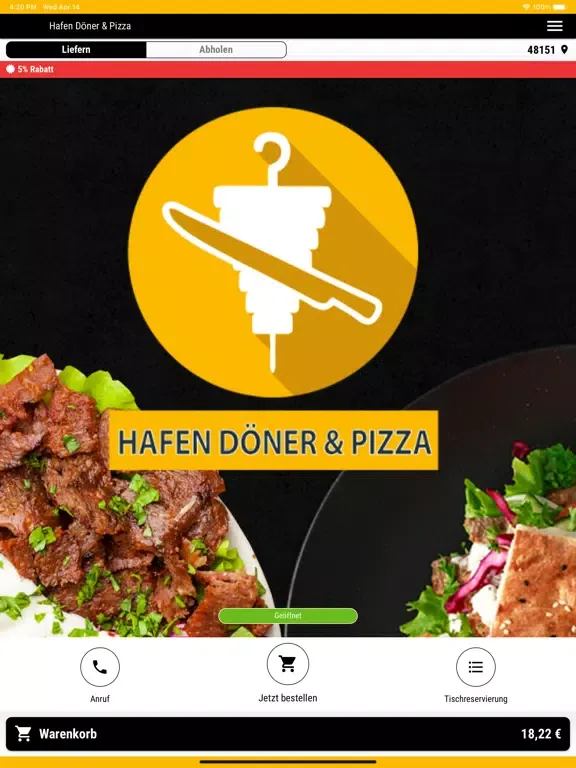 Hafen Döner & Pizza iPad  Ekran Görüntüleri