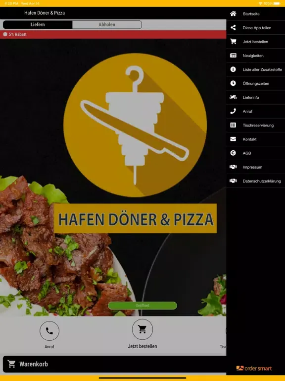 Hafen Döner & Pizza iPad  Ekran Görüntüleri