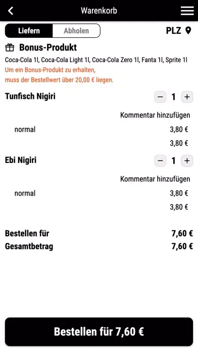 Zrzuty ekranu ILINOA SUSHI BAR Unterhaching