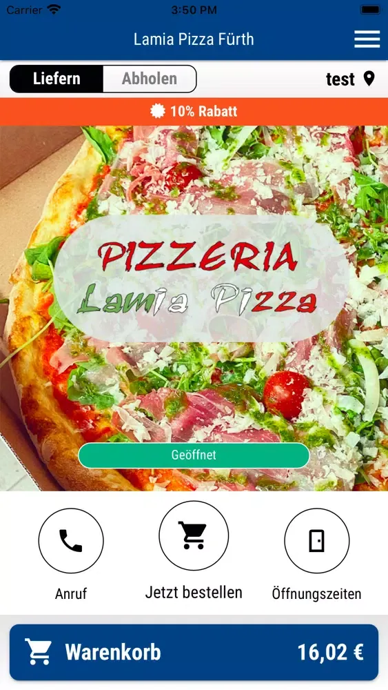 Zrzuty ekranu Lamia Pizza Fürth