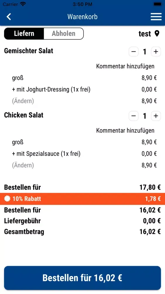 Zrzuty ekranu Lamia Pizza Fürth