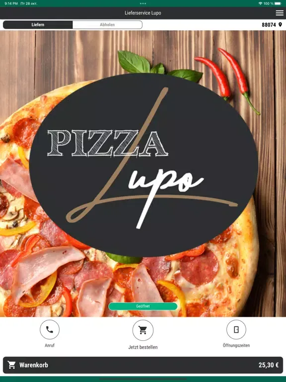 Screenshot di Lieferservice Lupo iPad 