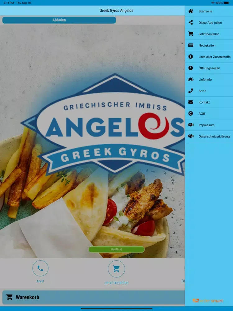 Capturas de pantalla de Greek Gyros Angelos iPad 