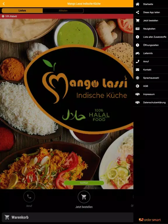 Mango Lassi indische Küche iPad  Screenshots