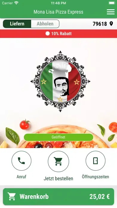 Mona Lisa Pizza Express स्क्रीनशॉट