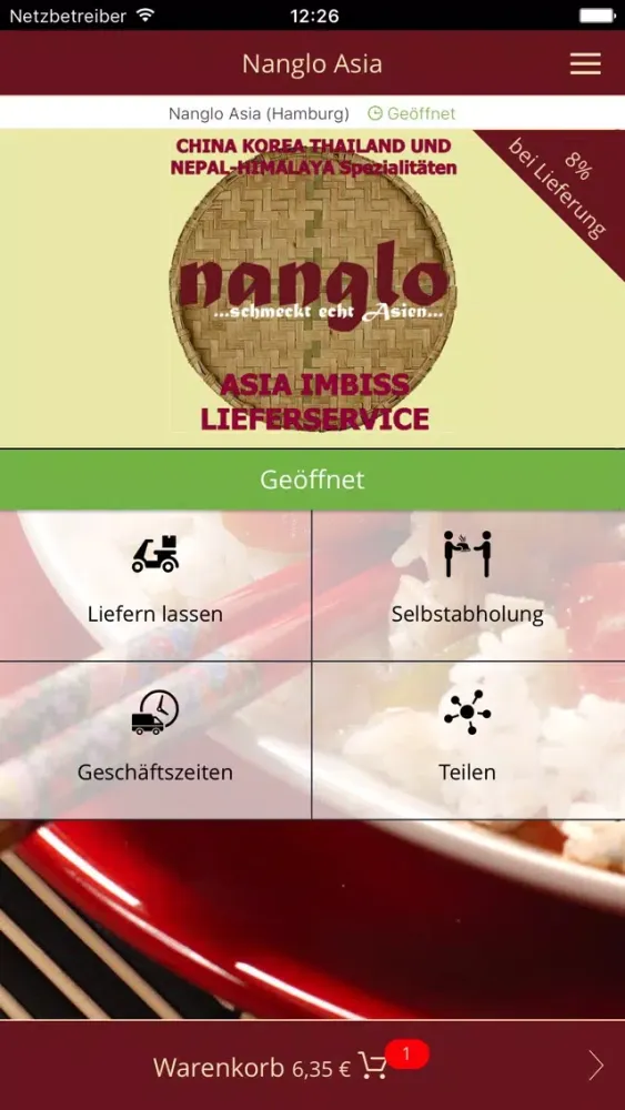 Nanglo Asia Hamburg 스크린샷