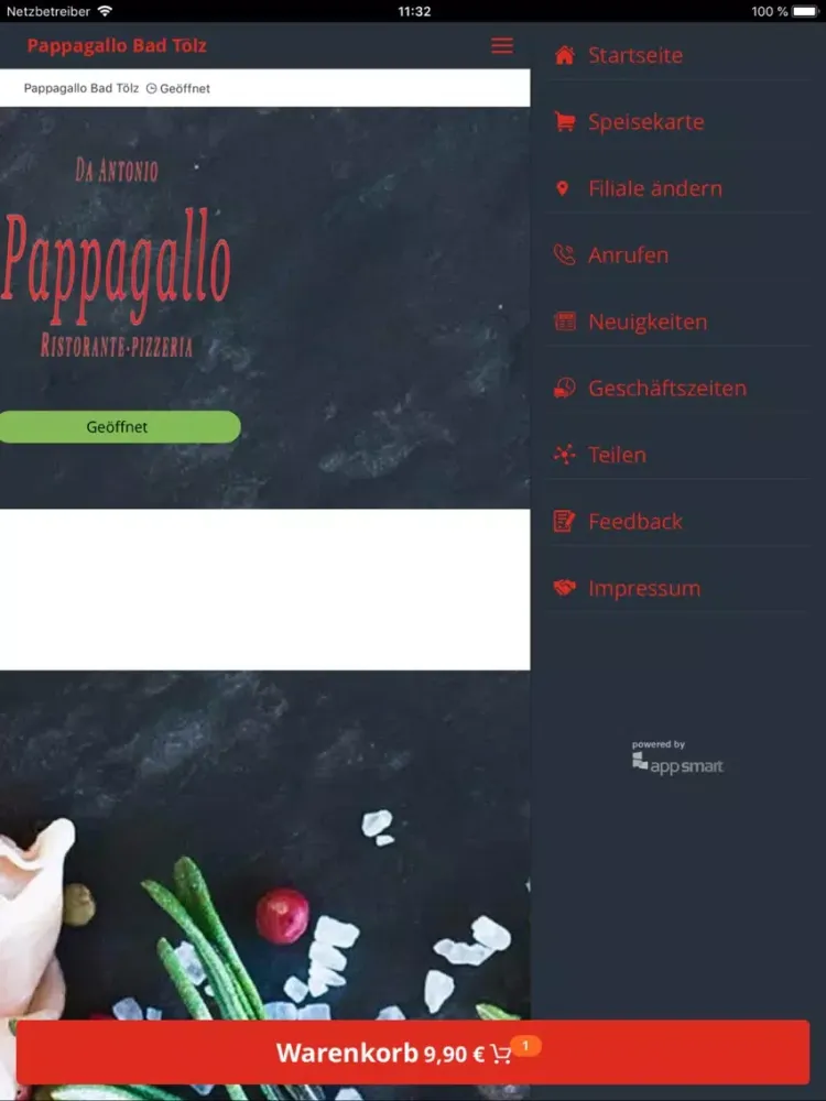 Pappagallo Bad Tölz iPad 應用截圖