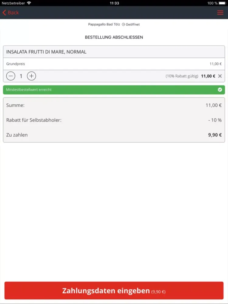 Pappagallo Bad Tölz iPad 應用截圖