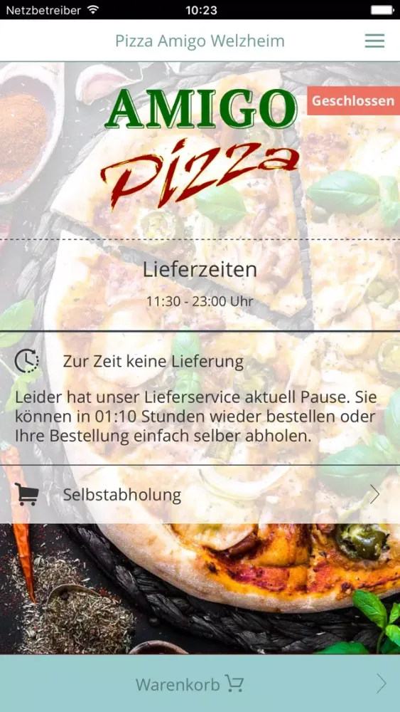 Capturas de tela do Pizza Amigo Welzheim
