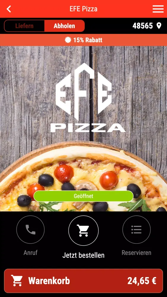 EFE Pizza Screenshots