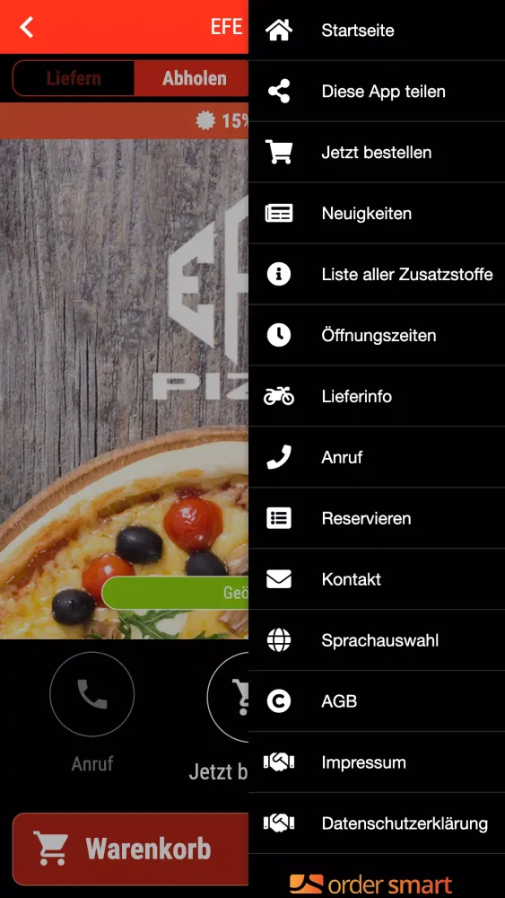 EFE Pizza Screenshots
