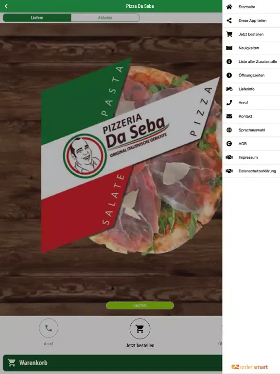 Скриншоты Pizza Da Seba iPad 