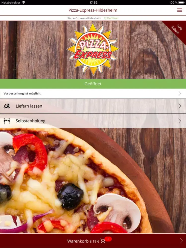 Pizza-Express-Hildesheim iPad  سکرین شاٹس
