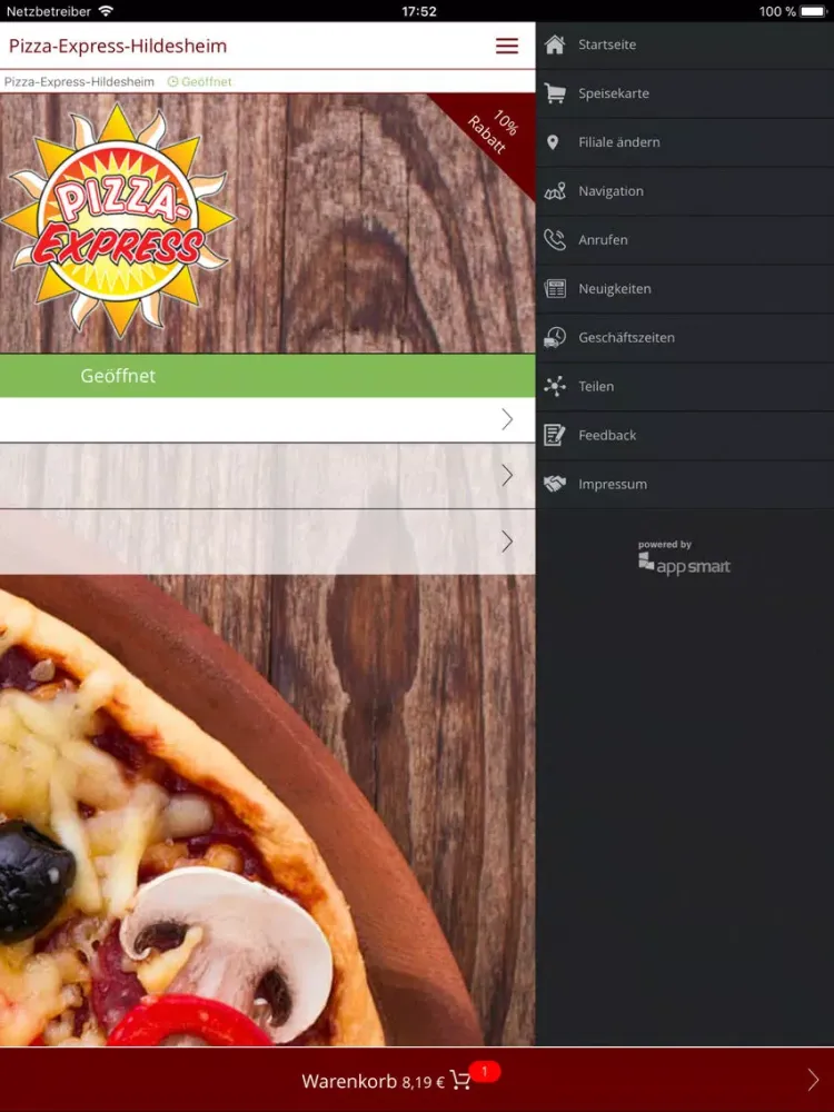 Pizza-Express-Hildesheim iPad  سکرین شاٹس