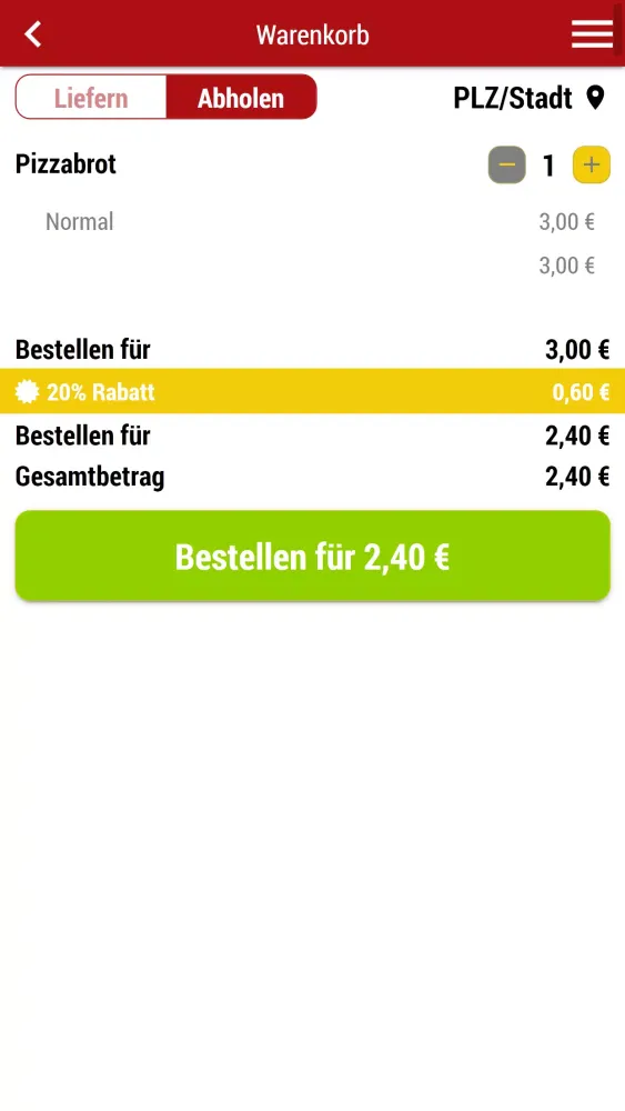 Capturas de tela do Pizza King (Heidenheim)