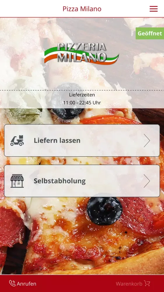 Zrzuty ekranu Pizza Milano Hürth