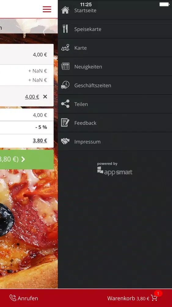 Zrzuty ekranu Pizza Milano Hürth