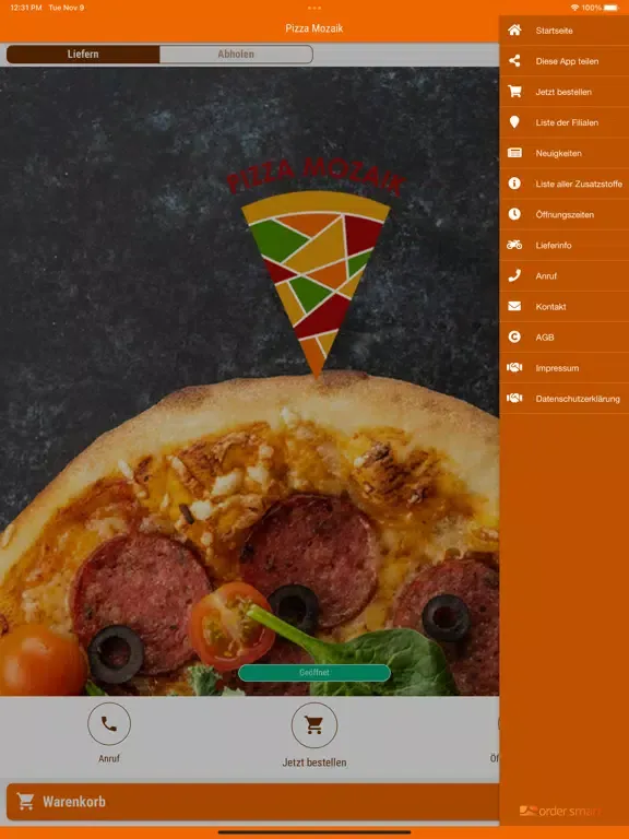 Zrzuty ekranu Pizza Mozaik iPad 