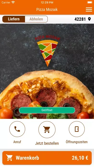 Zrzuty ekranu Pizza Mozaik