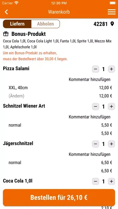 Zrzuty ekranu Pizza Mozaik