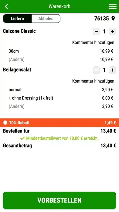 Pizza Sofort Karlsruhe स्क्रीनशॉट