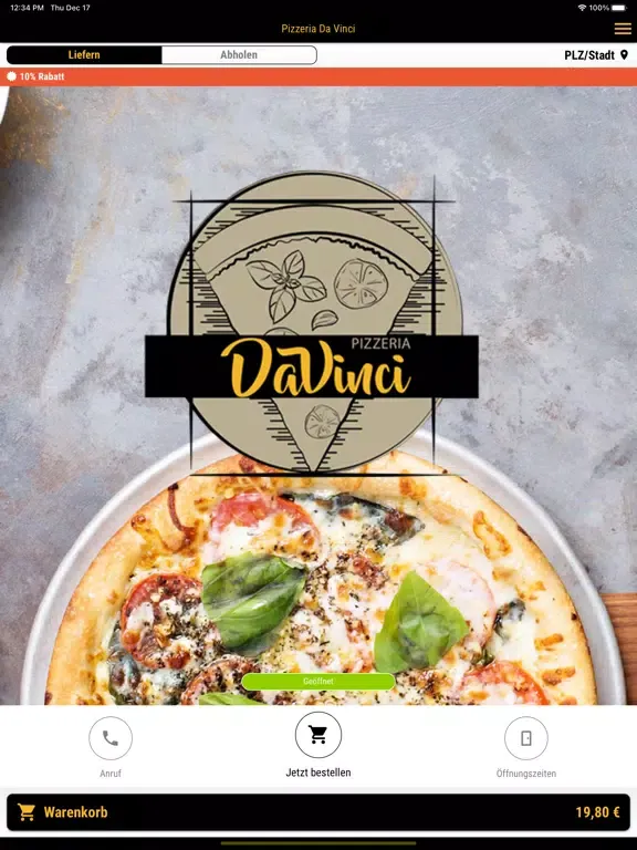 Pizzeria Da Vinci iPad  스크린샷