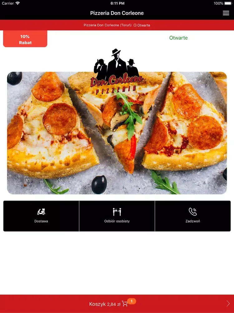 Pizzeria Don Corleone iPad  स्क्रीनशॉट