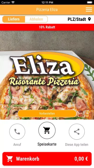 Pizzeria Eliza स्क्रीनशॉट