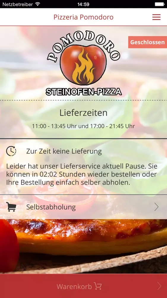 Zrzuty ekranu Pizzeria Pomodoro