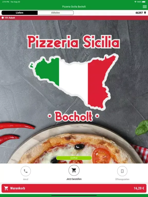 Pizzeria Sicilia Bocholt iPad  스크린샷