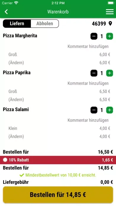 Pizzeria Sicilia Bocholt 스크린샷