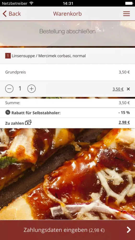 Zrzuty ekranu Pizza Uno Frankfurt