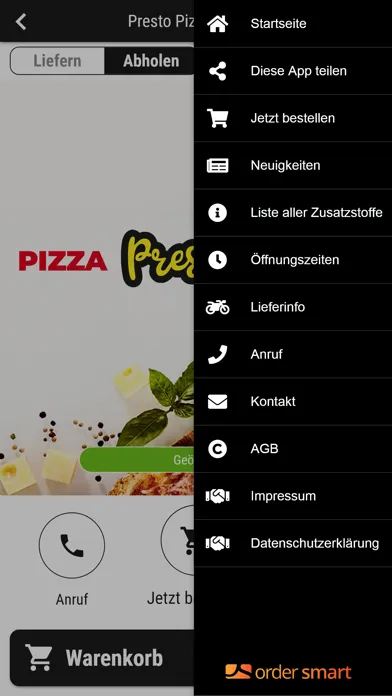 Presto Pizza Service Ekran Görüntüleri
