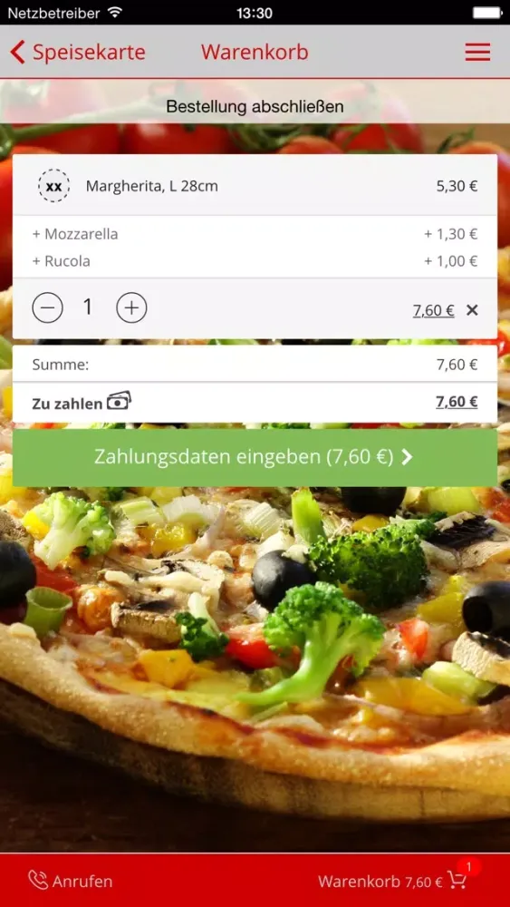 Prima Pizza应用截图