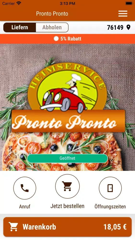 Pronto Pronto Lieferservice スクリーンショット