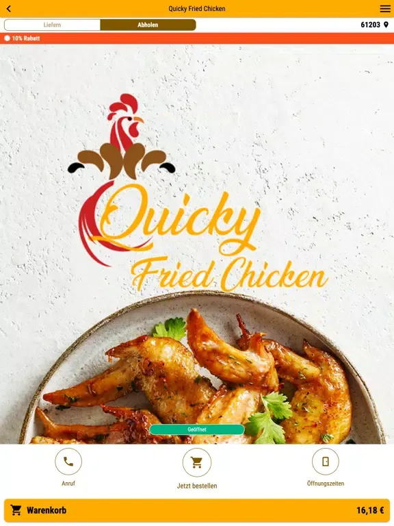 Quicky Fried Chicken iPad  Screenshots