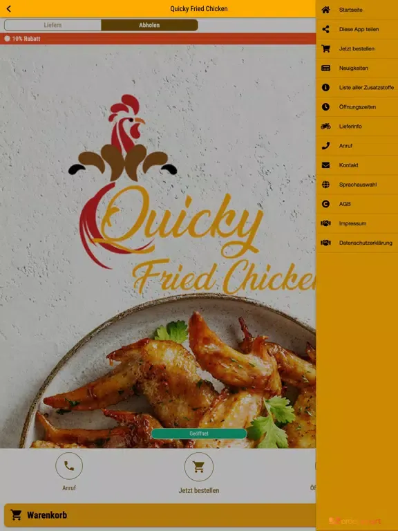 Quicky Fried Chicken iPad  Screenshots