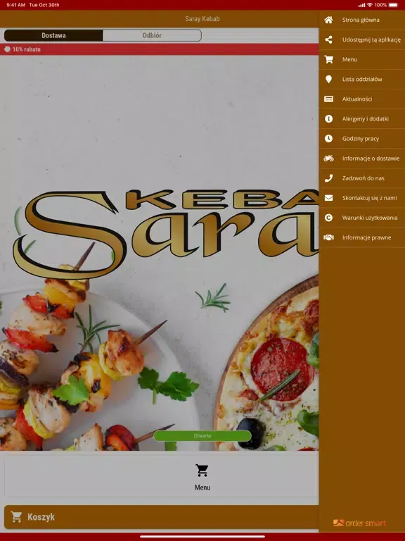 Ảnh chụp màn hình của Saray Kebab iPad 