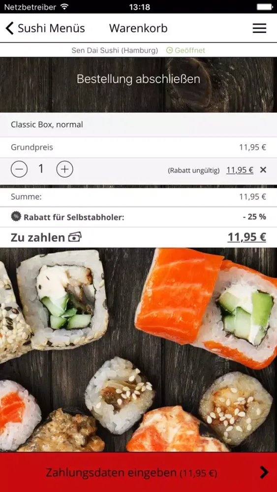 Capturas de pantalla de Sen Dai Sushi