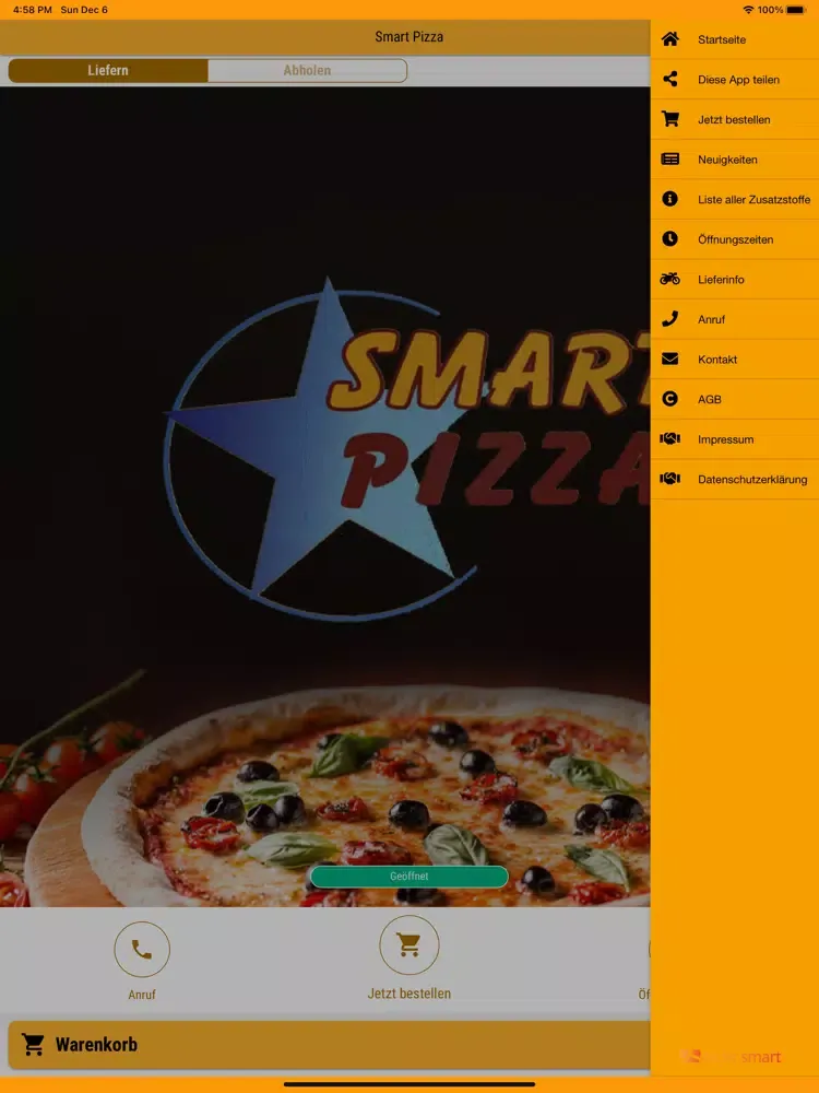 Smart Pizza Frankfurt am Main iPad  Screenshots