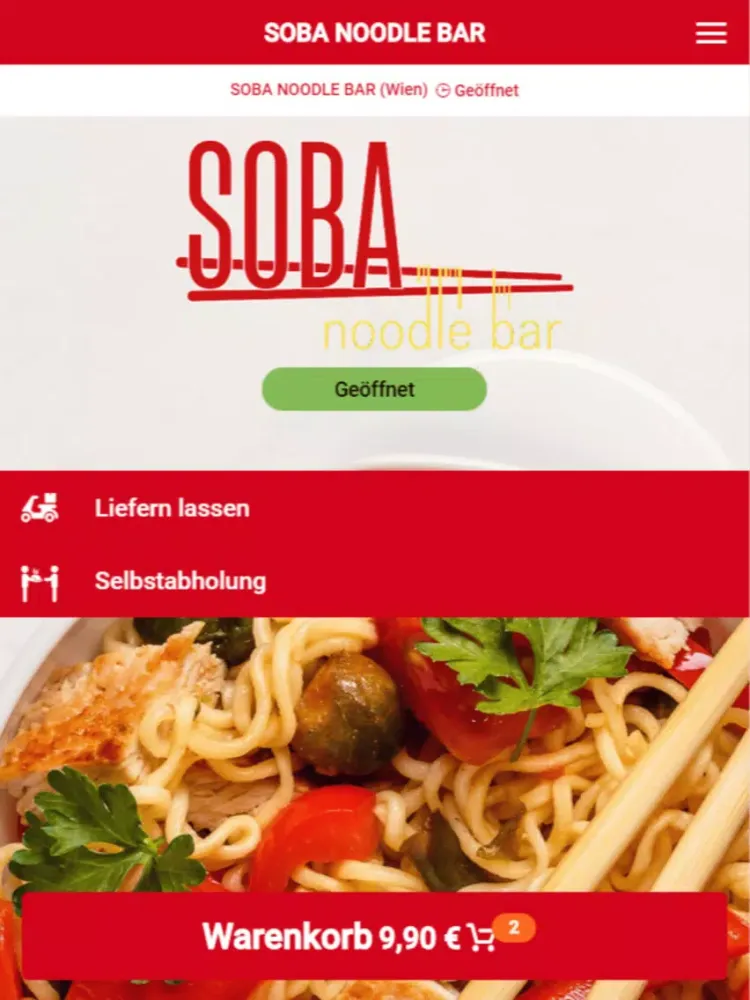 Capturas de pantalla de SOBA NOODLE BAR iPad 