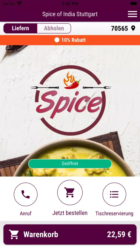 Spice of India Stuttgart应用截图